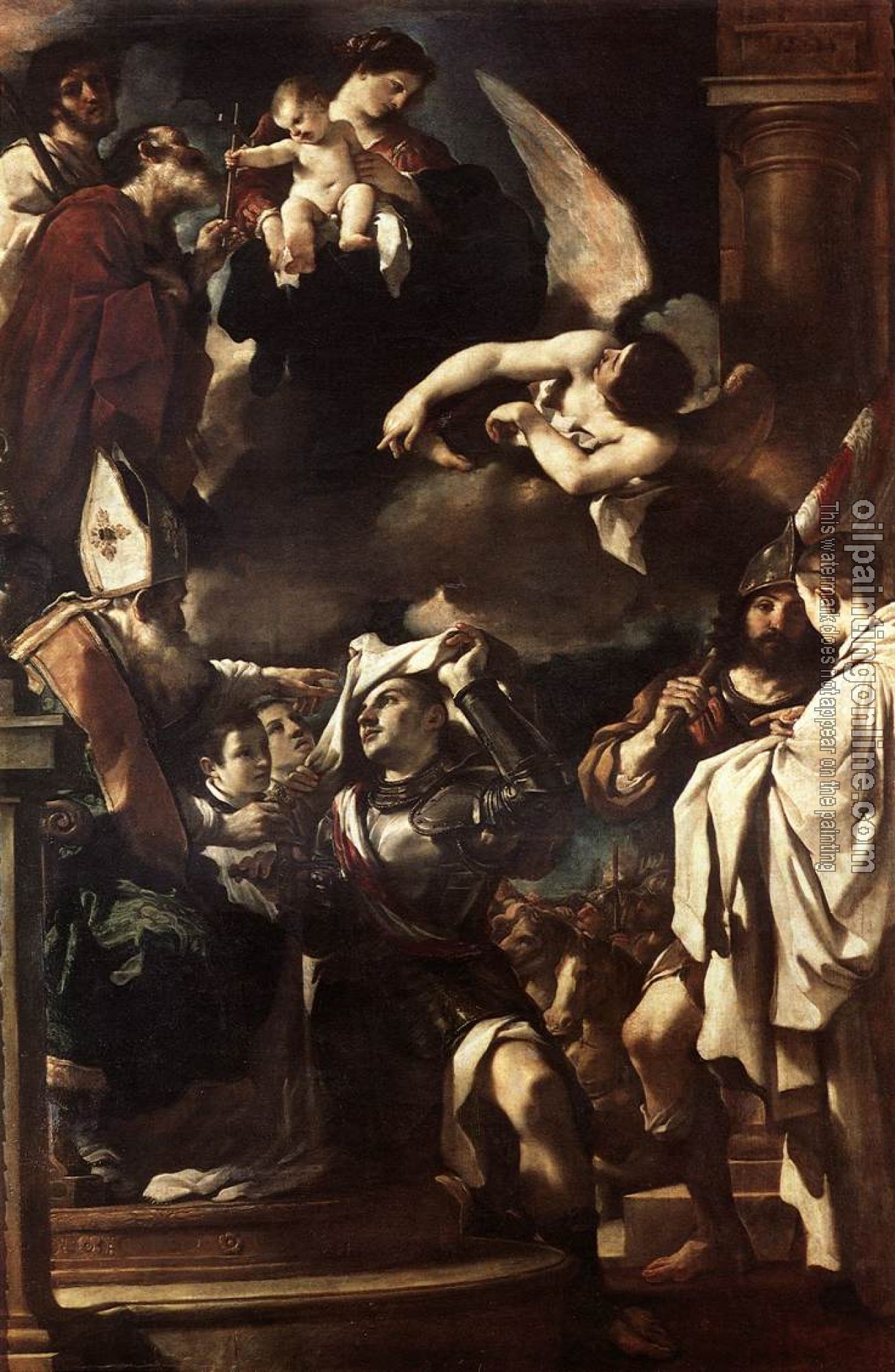 Guercino - St William of Aquitaine Receiving the Cowl